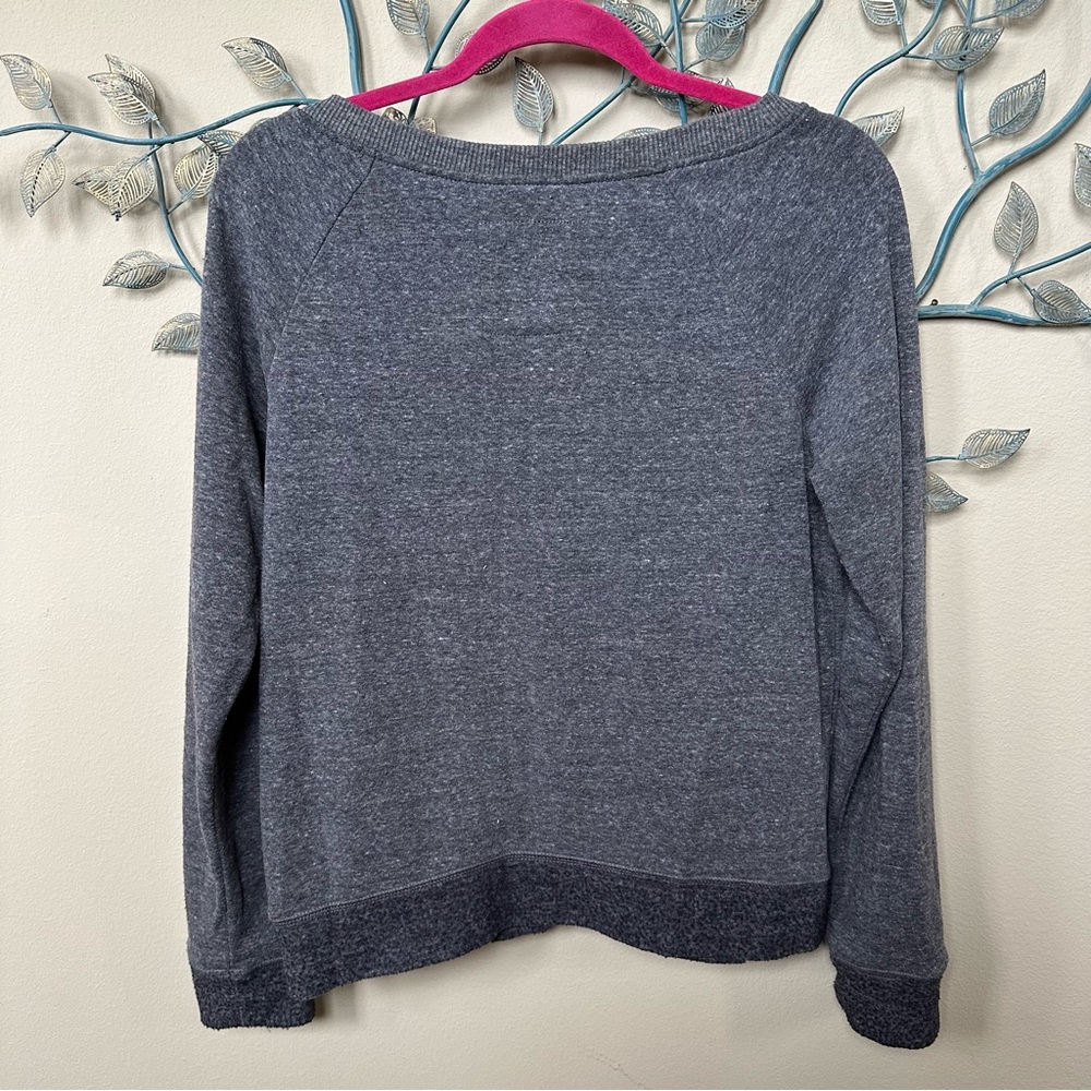 American Eagle Gray Pullover Sequined Sweatshirt … - image 7